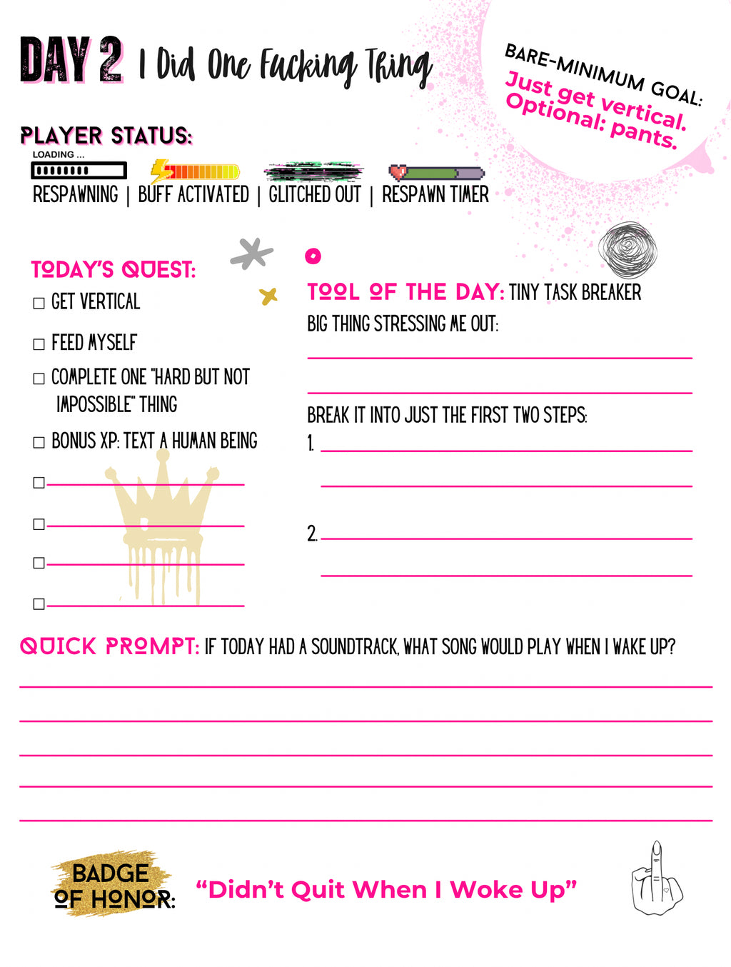 Oh Look My Last F*ck… A 30-day Journal for Crashout Queens