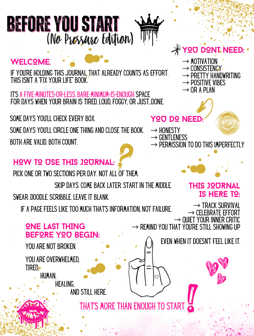 Oh Look My Last F*ck… A 30-day Journal for Crashout Queens