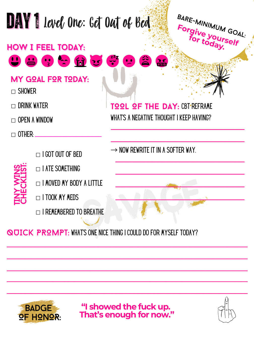 Oh Look My Last F*ck… A 30-day Journal for Crashout Queens