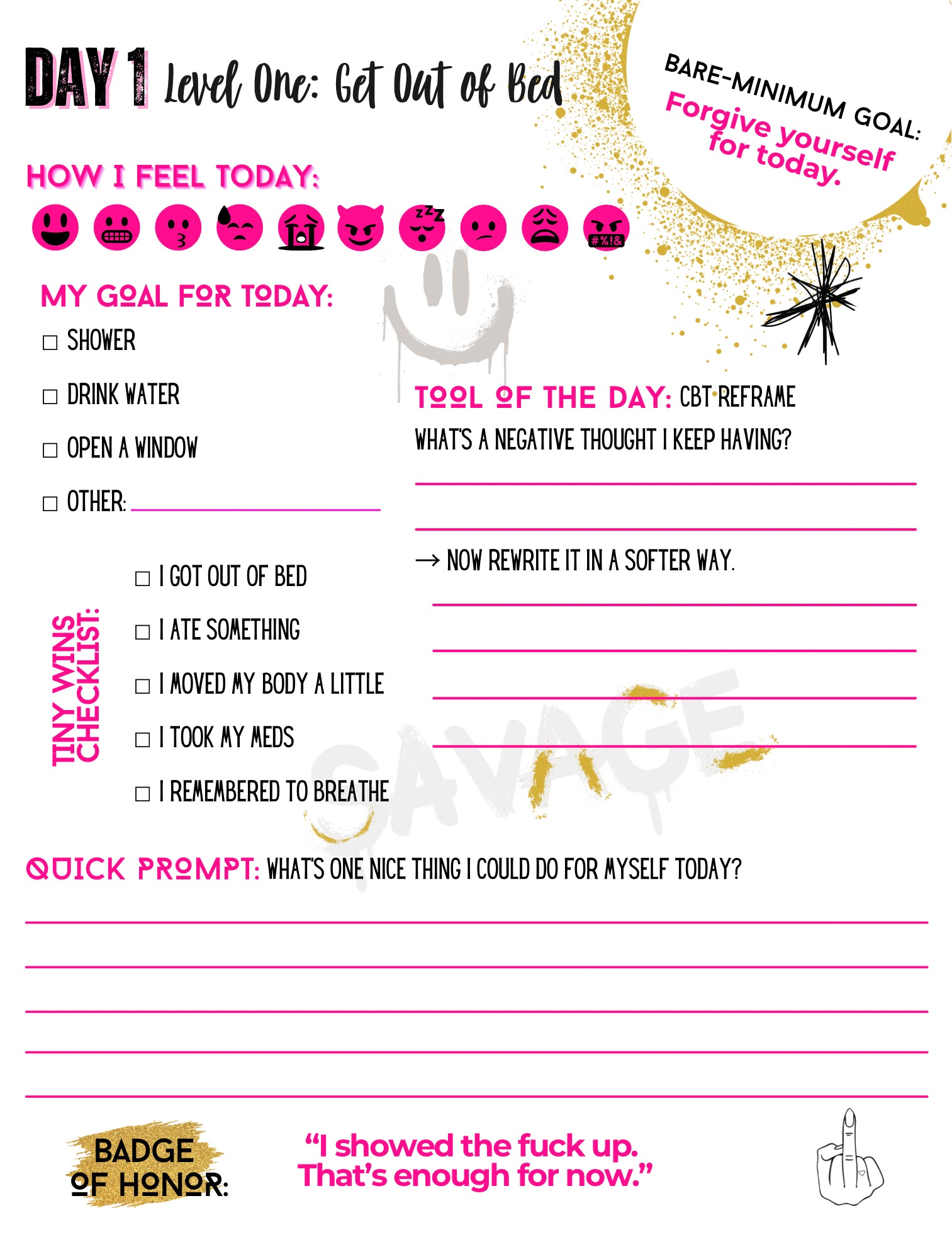 Oh Look My Last F*ck… A 30-day Journal for Crashout Queens